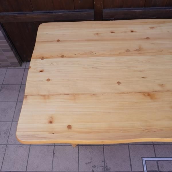 シギヤマ家具 優 ヒノキ天然無垢材北欧風ナチュラルダイニングテーブル 大川の家具メーカーSHIGIYMA(シギヤマ)のYUU(優)シリーズ ヒノキ