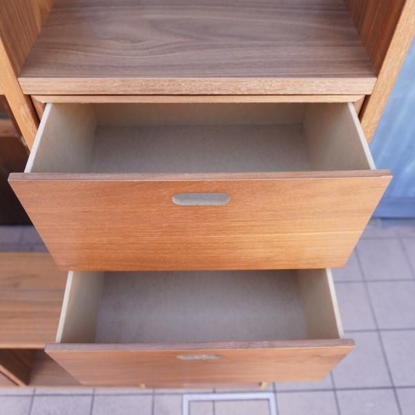 人気の無印良品(MUJI)のウォールナット材 スタッキングシェルフ