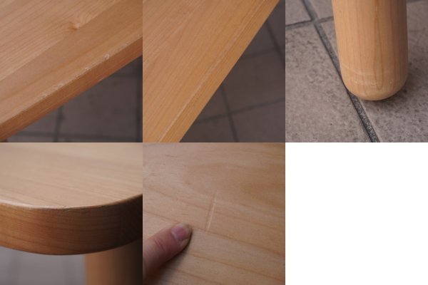 NITORI(ニトリ)のDTナチュレ  ダイニングテーブルです。天然木メープル材のナチュラルな質感がどんなインテリアにも馴染む食卓は北欧スタイルなどにオススメです♪ - kokoelma　 -ココエルマ- 　雑貨・中古家具・北欧家具・アンティーク家具の通販　インテリアショップ　多摩モノレール沿い