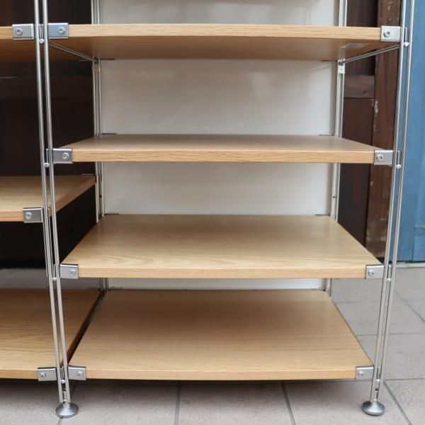 無印良品(MUJI)の人気のオーク材×ステンレス 2連ユニット 無印良品(MUJI)の人気のオーク材×ステンレス 2連ユニット