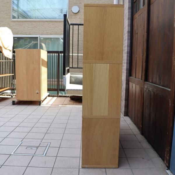 人気の無印良品(MUJI)のオーク材 3段・3列スタッキングシェルフ 人気の無印良品(MUJI)のオーク材 3段・3列スタッキングシェルフ
