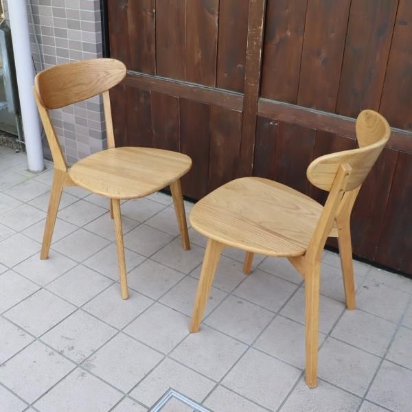 オーク無垢剤 リセノ ダイニングチェア 1脚 イス1脚のみ）リセノ ④