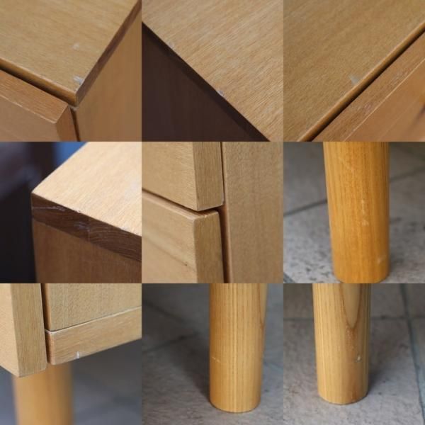 無印良品 タモ材 3段チェスト 人気の無印良品(MUJI)のタモ材を使用した3段ダブルチェストです