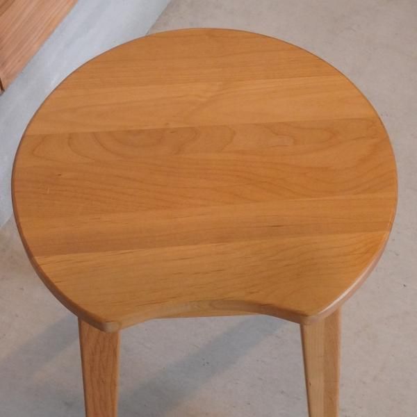 無垢　スツール　アルダー リコメン堂 木製スツール 天然木 ウッドスツール スツール 無垢