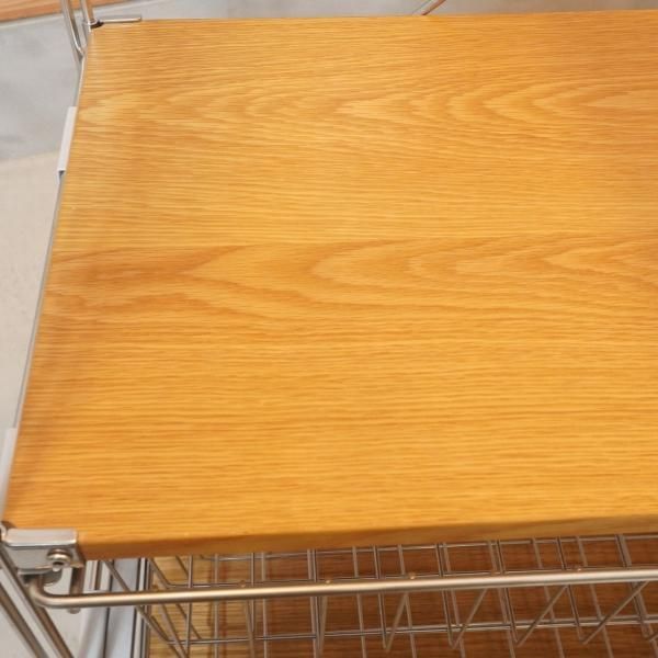 無印良品(MUJI)の人気のオーク材×ステンレス ユニットシェルフ 無印良品(MUJI)の人気のオーク材×ステンレス ユニットシェルフ