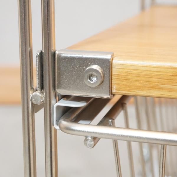 無印良品(MUJI)の人気のオーク材×ステンレス ユニットシェルフ 無印良品(MUJI)の人気のオーク材×ステンレス ユニットシェルフ
