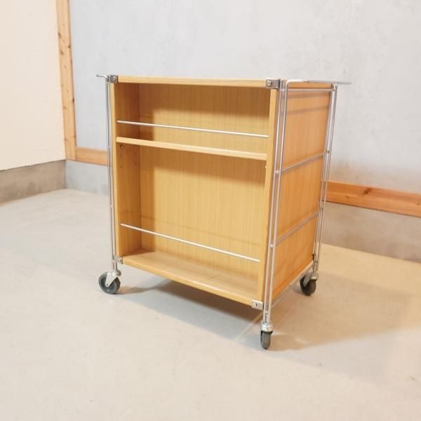 無印良品(MUJI)の人気のタモ材×ステンレス キッチンワゴンです 無印良品(MUJI)の人気のタモ材×ステンレス キッチンワゴンです