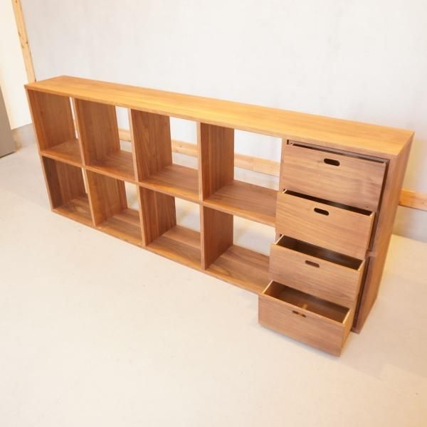 人気の無印良品(MUJI)のウォールナット材・2段・5列 人気の無印良品(MUJI)のウォールナット材・2段・5列