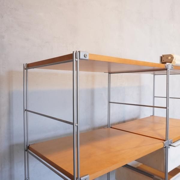 無印良品(MUJI) メープル材×スチール ユニットシェルフ 帆布 無印良品(MUJI) メープル材×スチール ユニットシェルフ 帆布