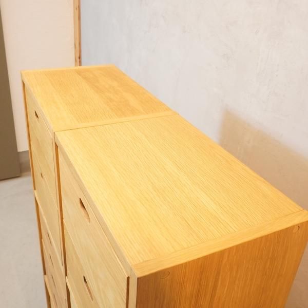 人気の無印良品(MUJI)のオーク材 3段・2列スタッキングシェルフ 人気の無印良品(MUJI)のオーク材 3段・2列スタッキングシェルフ