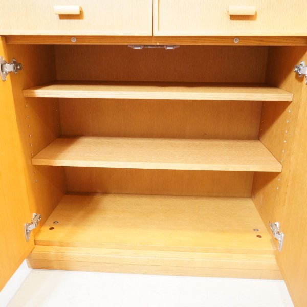 飛騨の家具 シラカワ キッチンボード 食器棚 W850 - 家具、インテリア