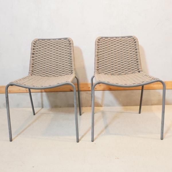 DULTON(ダルトン)のロープチェア2脚セット。マッドな質感の DULTON(ダルトン)のロープチェア2脚セット。マッドな質感の