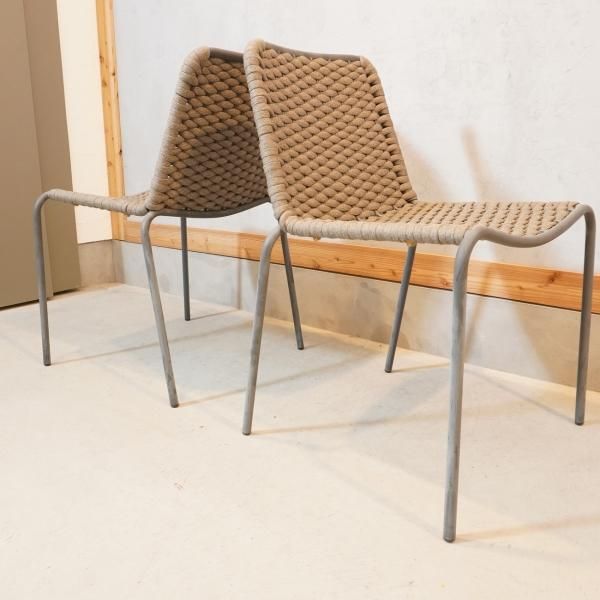 DULTON(ダルトン)のロープチェア2脚セット。マッドな質感の DULTON(ダルトン)のロープチェア2脚セット。マッドな質感の