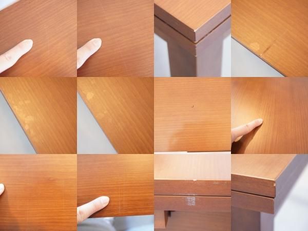 バーチ材を使用した人気の無印良品(MUJI)の伸長式ダイニング バーチ材を使用した人気の無印良品(MUJI)の伸長式ダイニング