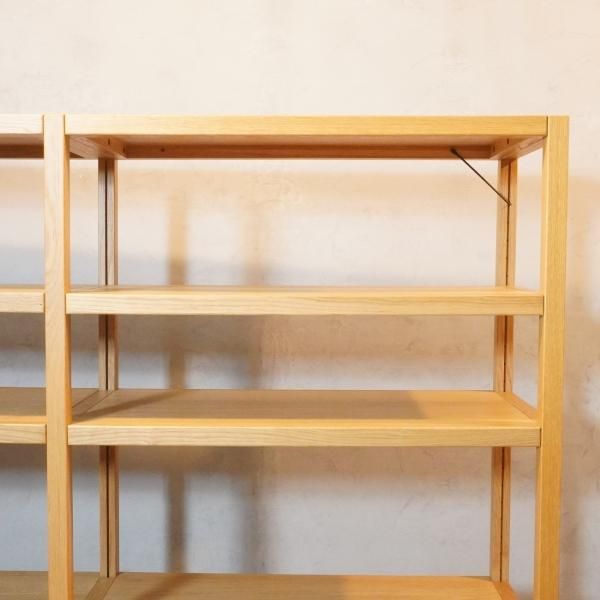 【人気商品！】 MUJI(無印良品)の無垢材ならではの味わい丈夫さを生かしたオーク 木製ラック・ウッドラック