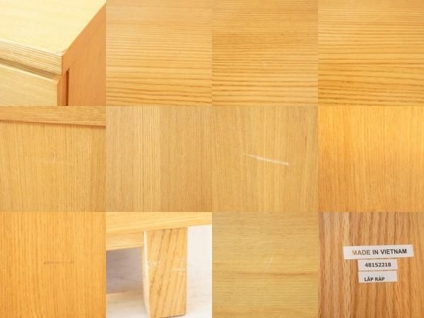 稀少な無印良品(MUJI)の木製チェスト6段ワイド・タモ材です 稀少な無印良品(MUJI)の木製チェスト6段ワイド・タモ材です