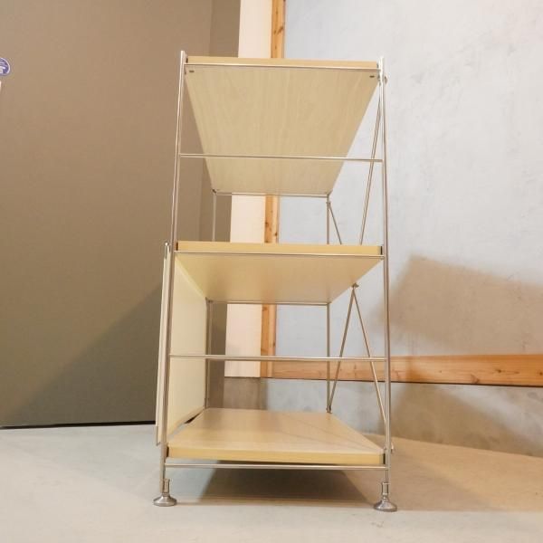 無印良品(MUJI)の人気の木製×ステンレス 3段ユニットシェルフ