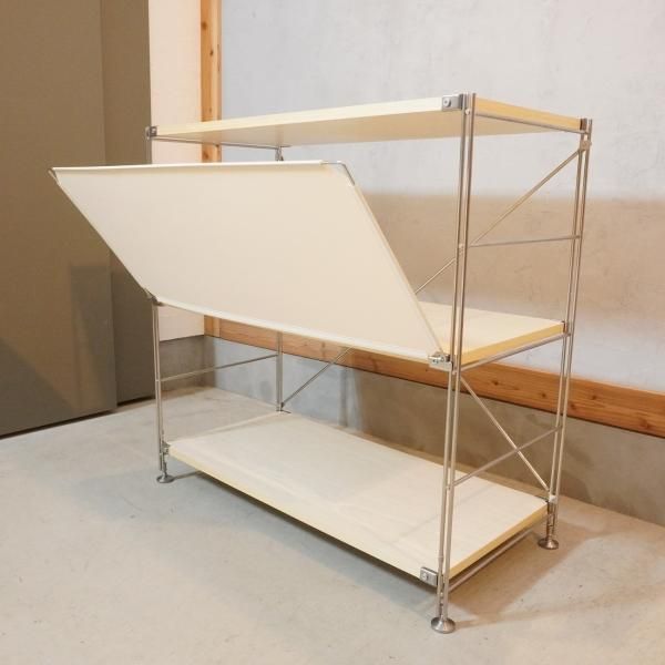 無印良品(MUJI)の人気の木製×ステンレス 3段ユニットシェルフ 無印良品(MUJI)の人気の木製×ステンレス 3段ユニットシェルフ