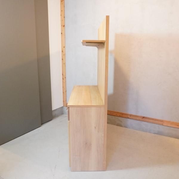 美品unico FREDITフレディットW800 食器棚 家電収納棚 unico(ウニコ)のFREDIT(フレディット) キッチンボードです