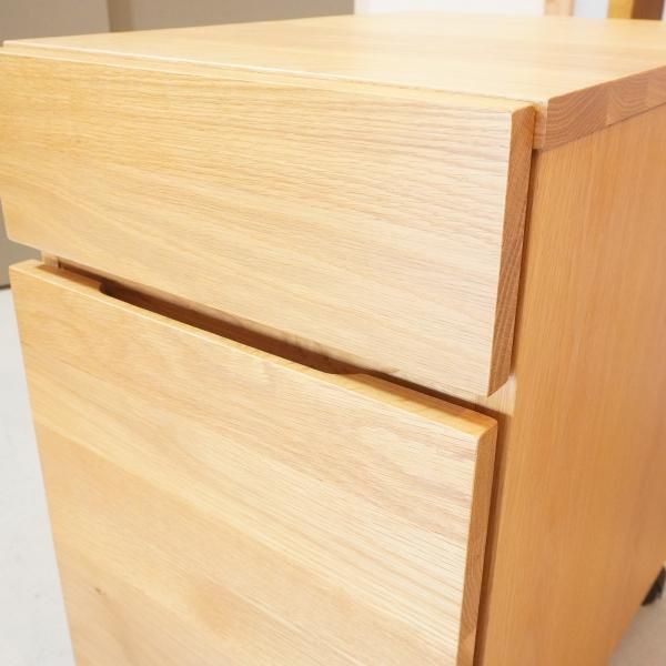 人気のMUJI(無印良品)のオーク材パーソナルデスク&ワゴン 人気のMUJI(無印良品)のオーク材パーソナルデスク&ワゴン