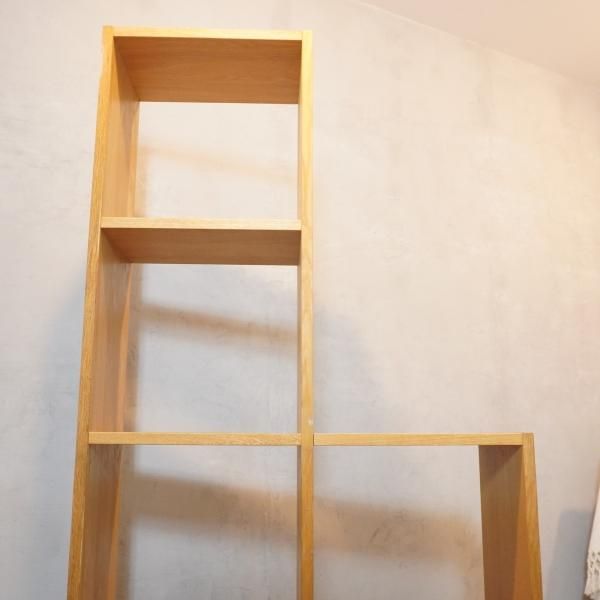 人気の無印良品(MUJI)のオーク材 5段・1列+3段・1列 人気の無印良品(MUJI)のオーク材 5段・1列+3段・1列