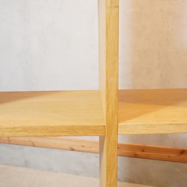 人気の無印良品(MUJI)のオーク材 5段・1列+3段・1列 人気の無印良品(MUJI)のオーク材 5段・1列+3段・1列