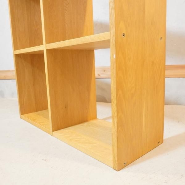 人気の無印良品(MUJI)のオーク材 5段・1列+3段・1列 人気の無印良品(MUJI)のオーク材 5段・1列+3段・1列