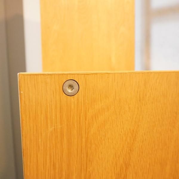 人気の無印良品(MUJI)のオーク材 5段・1列+3段・1列 人気の無印良品(MUJI)のオーク材 5段・1列+3段・1列