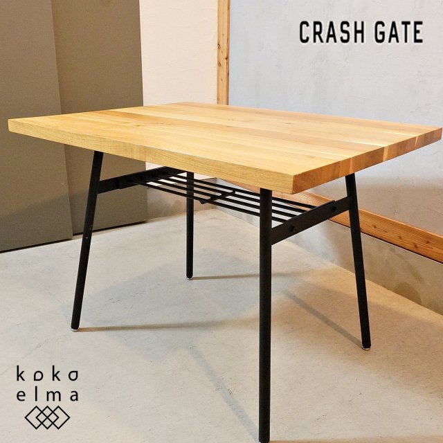 CRASH GATE(クラッシュゲート)/ノットアンティークスのKOOPA(クッパ)　オーク材 ダイニングテーブルです。ブルックリンスタイルなど男前インテリアにおススメ♪