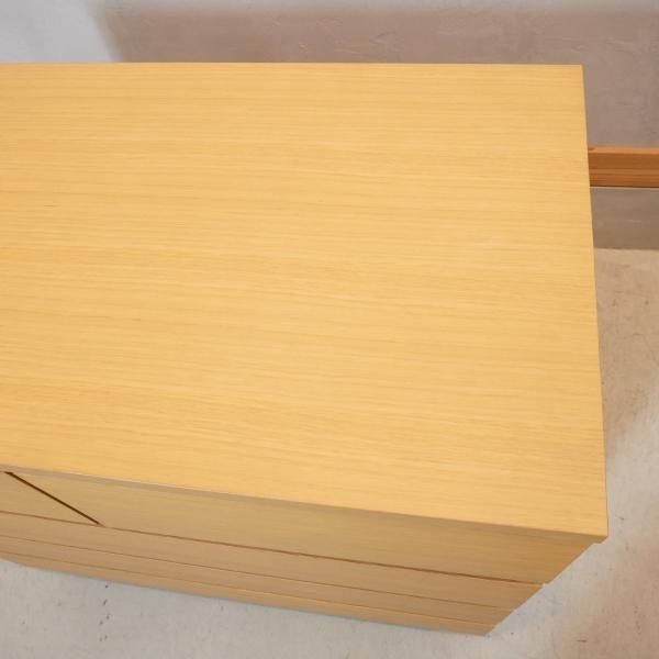 人気の無印良品(MUJI)のオーク材を使用したチェスト・4段です