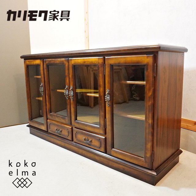 Karimoku(カリモク家具)の人気シリーズCOLONIAL(コロニアル)のHC5307NKサイドボードです。アメリカンカントリースタイルのクラシカルなリビングボードはお部屋を上品な空間に♪