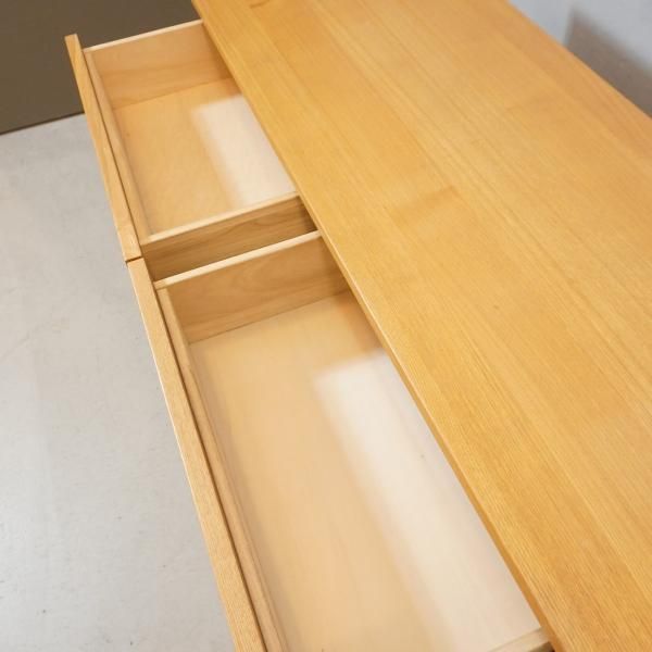 人気の無印良品(MUJI)のタモ材を使用した3段ダブルチェストです 人気の無印良品(MUJI)のタモ材を使用した3段ダブルチェストです