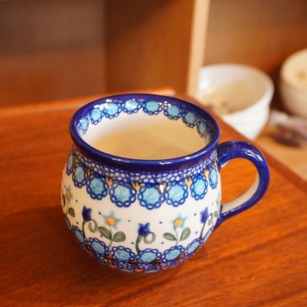 ポーリッシュポタリー コーヒー豆柄マグカップ