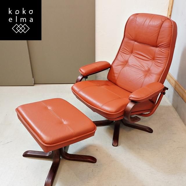 いちご味専用　KEBE/ケベ　北欧　デンマーク　フランスベッド　オットマン　本革 GMFK371○FranceBed / フランスベッドKEBE ケベ パーソナル