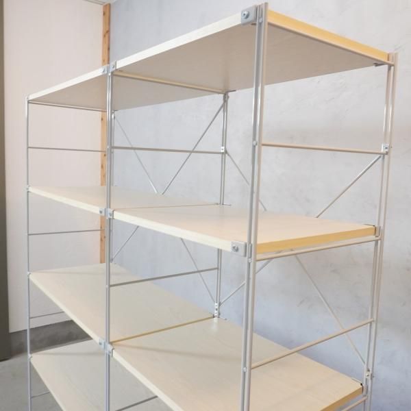 無印良品(MUJI)の人気のスチール/木製棚 2連ユニットシェルフ 無印良品(MUJI)の人気のスチール/木製棚 2連ユニットシェルフ