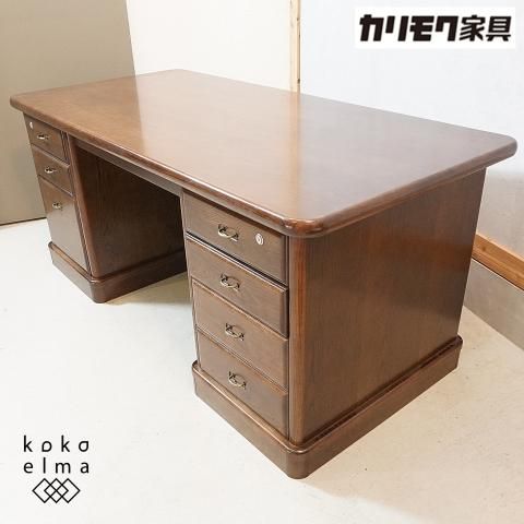 未使用品◇Karimoku(カリモク家具)のSG5601オーク材両袖デスク 未使用品◇Karimoku(カリモク家具)のSG5601オーク材両袖デスク