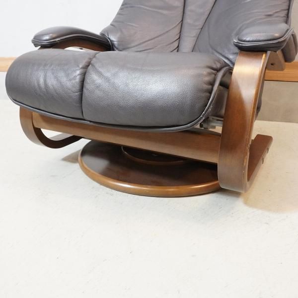 値下げ/FUJI FURNITURE(冨士ファニチア) の回転式 本革 値下げ/FUJI FURNITURE(冨士ファニチア) の回転式 本革