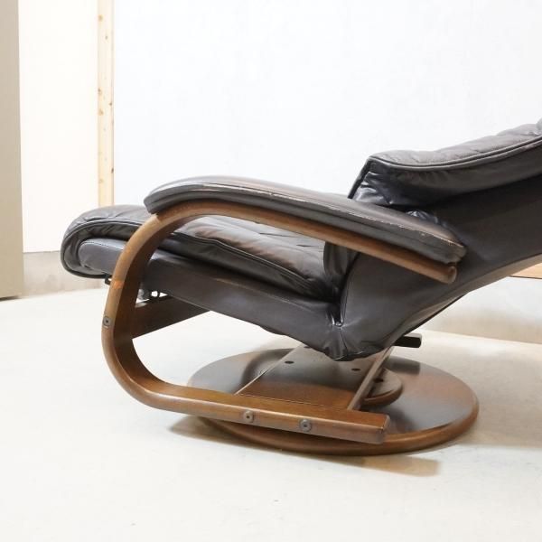 値下げ/FUJI FURNITURE(冨士ファニチア) の回転式 本革 値下げ/FUJI FURNITURE(冨士ファニチア) の回転式 本革