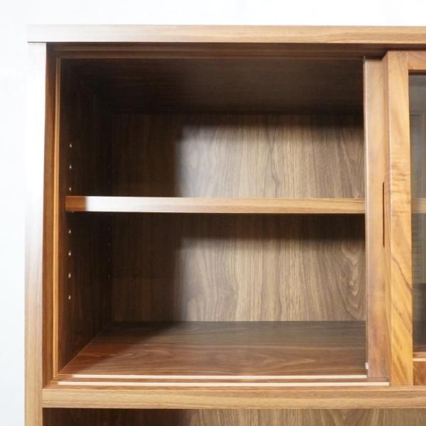 値下げ/人気の無印良品(MUJI)のウォールナット材 カップボード 値下げ/人気の無印良品(MUJI)のウォールナット材 カップボード