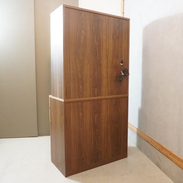 値下げ/人気の無印良品(MUJI)のウォールナット材 カップボード 値下げ/人気の無印良品(MUJI)のウォールナット材 カップボード