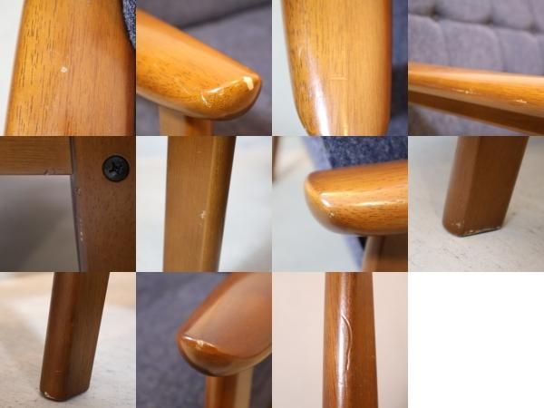 人気のカリモク60よりタープブルー Kチェア 2シーターです！北欧