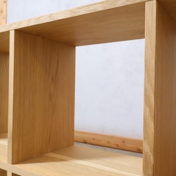 人気の無印良品(MUJI)のオーク材 5段・2列スタッキングシェルフ 人気の無印良品(MUJI)のオーク材 5段・2列スタッキングシェルフ
