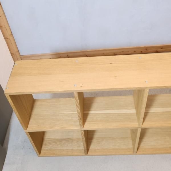 人気の無印良品(MUJI)のオーク材 5段・2列スタッキングシェルフ 人気の無印良品(MUJI)のオーク材 5段・2列スタッキングシェルフ