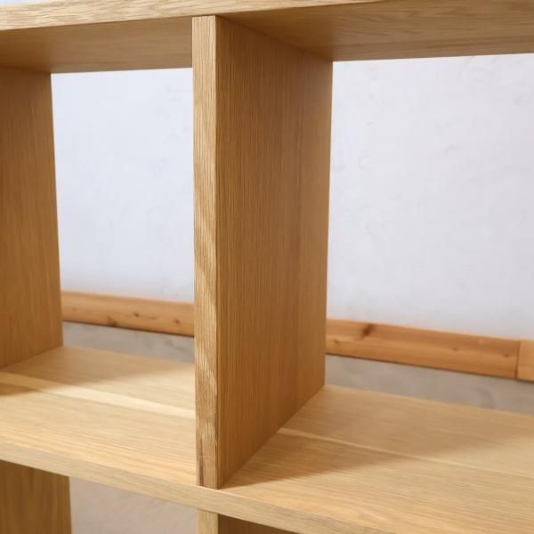 人気の無印良品(MUJI)のオーク材 5段・2列スタッキングシェルフ 人気の無印良品(MUJI)のオーク材 5段・2列スタッキングシェルフ