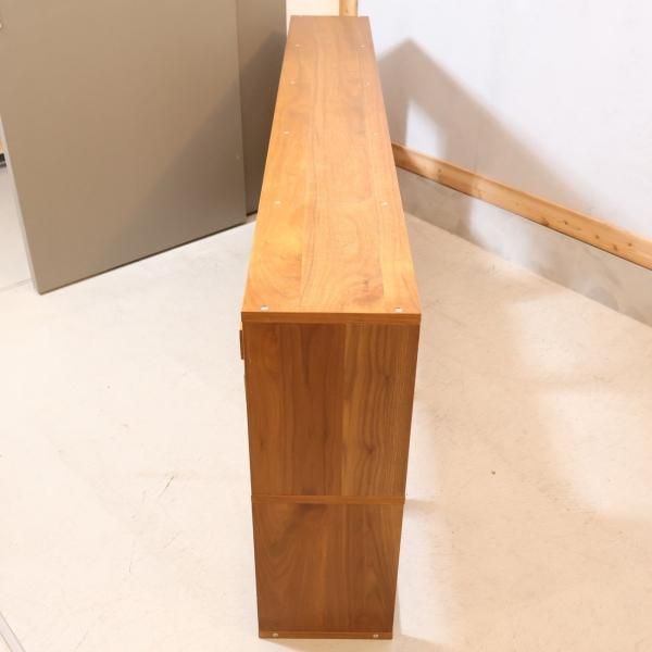 人気のMUJI(無印良品)のウォールナット材・2列・5段 人気のMUJI(無印良品)のウォールナット材・2列・5段
