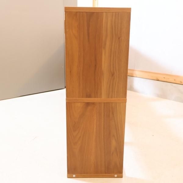 人気のMUJI(無印良品)のウォールナット材・2列・5段 人気のMUJI(無印良品)のウォールナット材・2列・5段