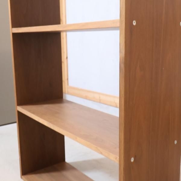 人気の無印良品(MUJI)のウォールナット材 ワイド・3段 スタッキングシェルフです！オープンタイプの万能棚。スリムなのでリビングなどの ちょっとしたスペースや本棚としても活躍します♪ - kokoelma -ココエルマ- 雑貨・中古家具・北欧家具・アンティーク家具の通販 
