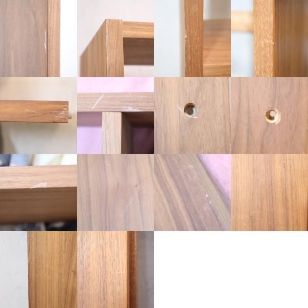 人気の無印良品(MUJI)のウォールナット材 スタッキングシェルフ 人気の無印良品(MUJI)のウォールナット材 スタッキングシェルフ