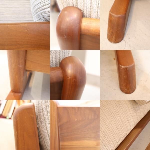 NAGANO INTERIOR(ナガノインテリア)のウォールナット材 3人掛け NAGANO INTERIOR(ナガノインテリア)のウォールナット材 3人掛け