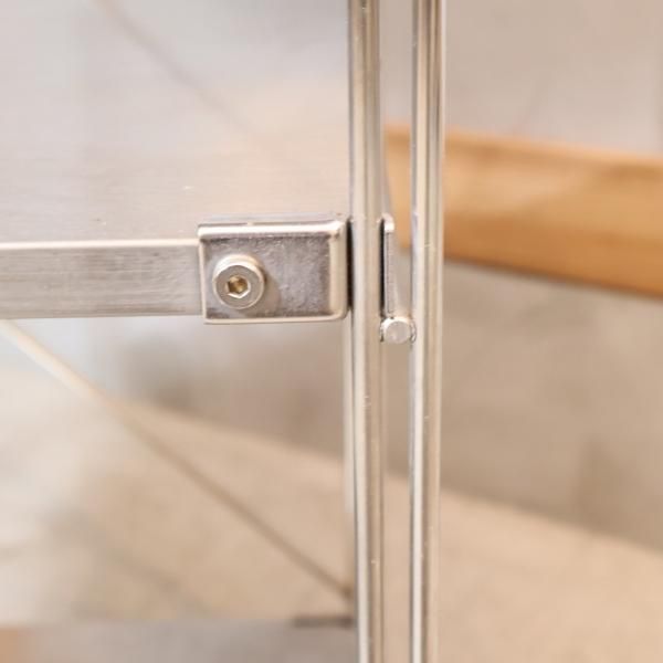 無印良品(MUJI)の人気のステンレス4段ユニットシェルフです 無印良品(MUJI)の人気のステンレス4段ユニットシェルフです